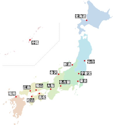 シンコール Sincol シンコールグループwebサイト 全国のショールーム一覧